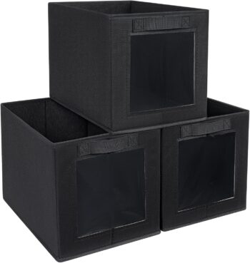 Boîte de Rangement Pliable en Tissu - 3 Pièces